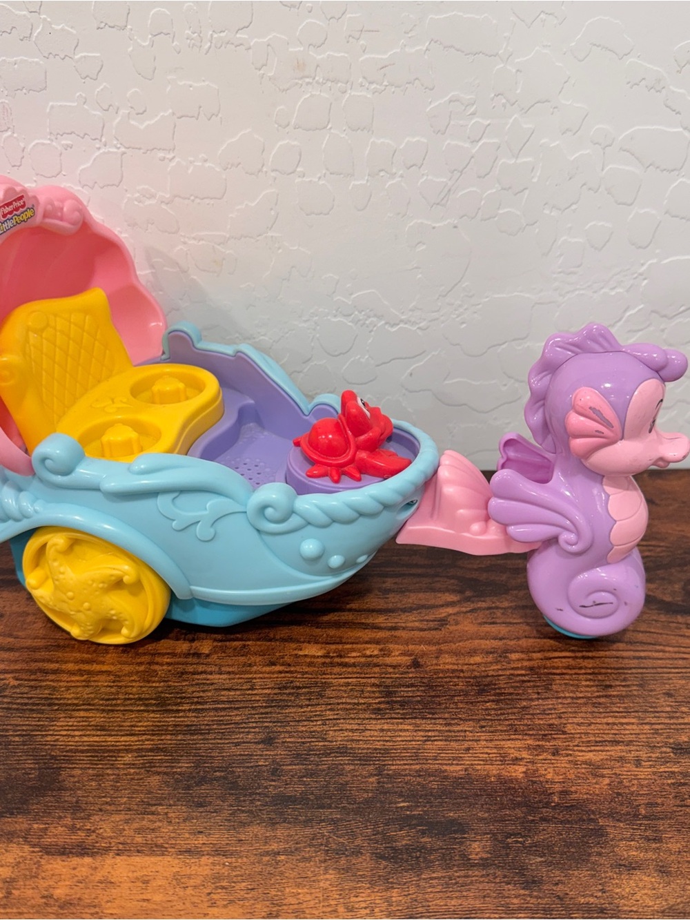 Fisher Price Little People Disney Little Mermaid Ariel's Musical Coach Carriage
